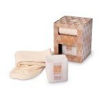 Coffret cadeau bougie Sous Bois Givr et paire de chaussettes