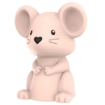 Veilleuse petit rat  dfilement de couleurs 9 cm