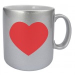 tasse argent Coeur by Cbkreation