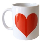 Tasse en cramique Coeur by Cbkreation