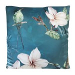 Housse de coussin toucher velours 45 x 45 cm - Colibri