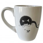 Tasse arrondie L'oiseau Siffleur - Chat de Dubout