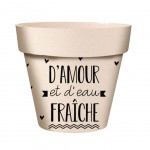 Cache Pot en Bambou D'Amour et d'eau Frache 25.5 cm