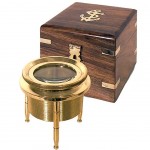 Loupe dcorative dans coffret bois