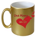 Tasse dore en cramique Une Mamy en Or par Cbkreation