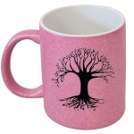 Tasse rose en cramique Arbre de Vie par Cbkreation