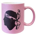 Tasse rose en cramique corse par Cbkreation