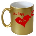 Tasse dore en cramique Un Papy en Or par Cbkreation