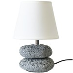 Lampe galet cramique 23 cm