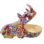 Figurine rhinocros vide-poche 18 cm