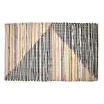 Tapis bohme en coton multicolore 80 x 50 cm