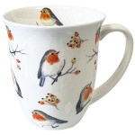 Tasse en Porcelaine Fine Robin Family