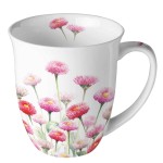 Tasse en Porcelaine Fine pquerettes roses