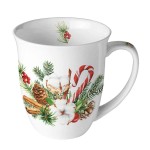 Tasse en Porcelaine Fine - Dcoration de Nol