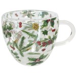 Tasse  th en verre double paroi 200 ml - verdures d'hiver