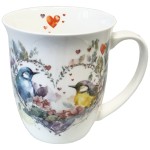 Tasse en Porcelaine Fine Amoureux des oiseaux