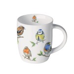 Petite tasse en Porcelaine Fine Espces d'oiseaux