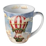 Tasse en Porcelaine Fine - La Montgolfire du Pre Nol