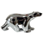 Statue L'ours silver de Franois Pompon 11 cm