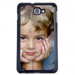 Coque Galaxy Note noire avec PHOTO PERSONNALISEE