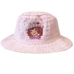 Chapeau Charlotte aux fraises rose 2/4 ans