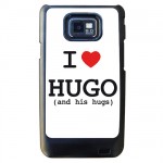 Coque Samsung S2 noire personnalise I LOVE...