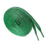 Paire de lacets paillettes vert 120 cm