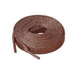 Paire de lacets paillettes marron 120 cm